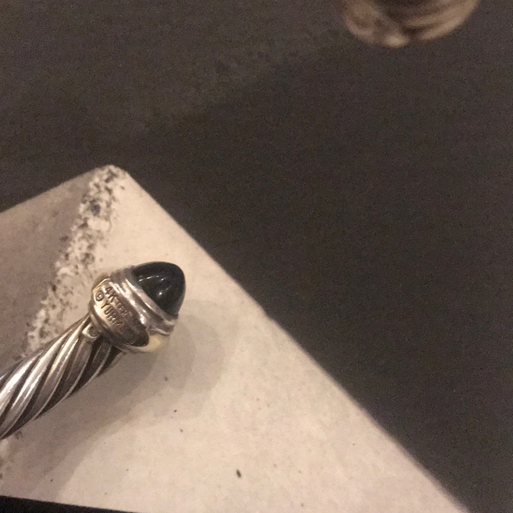 Sold David Yurman 7mm Cable bracelet 925 & 14k - Picture 6 of 8